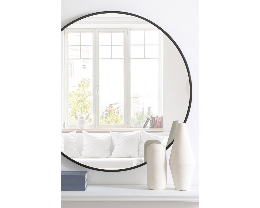 Elegant Wall Mirror - Black, L 36" (MR4041BK)