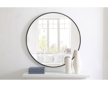 Elegant Wall Mirror - Black, L 36" (MR4041BK)