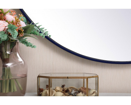 Elegant Wall Mirror - Blue, L 36" (MR4041BL)