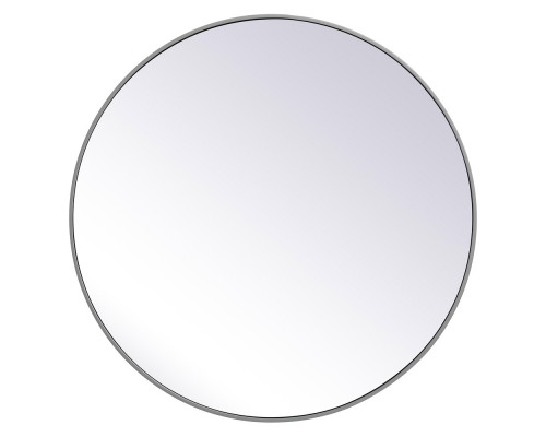 Elegant Wall Mirror - Gray, L 36" (MR4041GR)