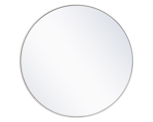 Elegant Wall Mirror - White, L 36" (MR4041WH)