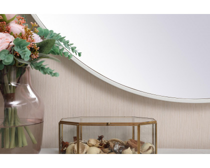 Elegant Wall Mirror - White, L 36" (MR4041WH)