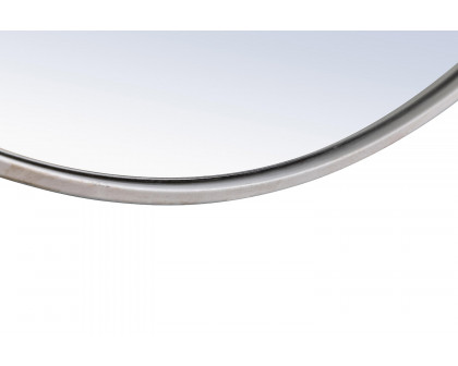 Elegant Wall Mirror - Silver, L 36" (MR4043S)