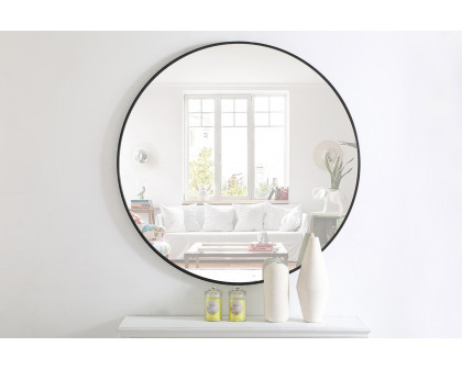 Elegant Wall Mirror - Black, L 42" (MR4044BK)