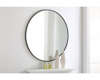 Elegant Wall Mirror - Black, L 42" (MR4044BK)