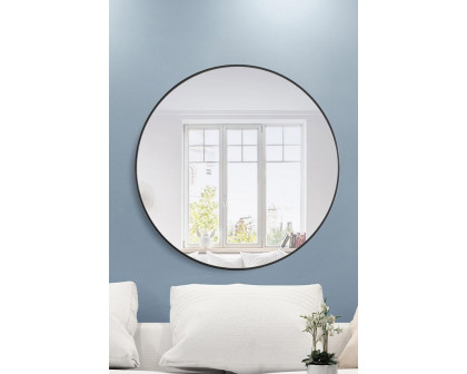 Elegant Wall Mirror - Black, L 42" (MR4044BK)