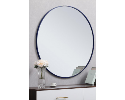 Elegant Wall Mirror - Blue, L 42" (MR4044BL)