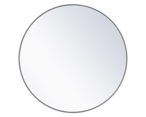 Elegant Wall Mirror - Gray, L 42" (MR4044GR)