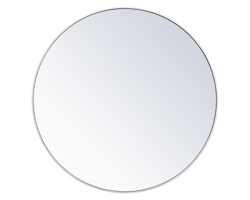 Elegant Wall Mirror - White, L 42" (MR4044WH)