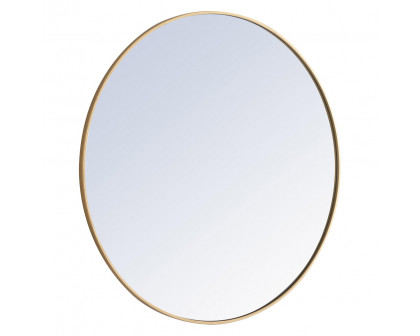 Elegant Wall Mirror - Brass, L 42" (MR4045BR)