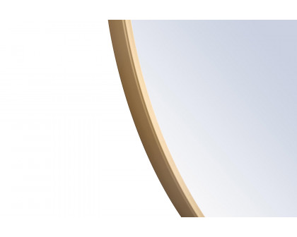 Elegant Wall Mirror - Brass, L 42" (MR4045BR)