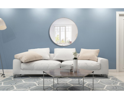 Elegant Wall Mirror - Silver, L 42" (MR4046S)