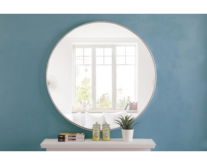 Elegant Wall Mirror - Silver, L 42" (MR4046S)