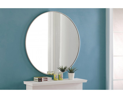 Elegant Wall Mirror - Silver, L 42" (MR4046S)