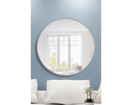 Elegant Wall Mirror - Silver, L 42" (MR4046S)