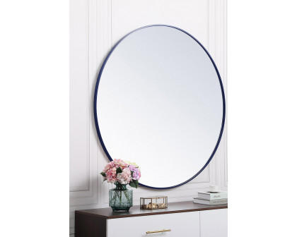 Elegant Wall Mirror - Blue, L 48" (MR4047BL)