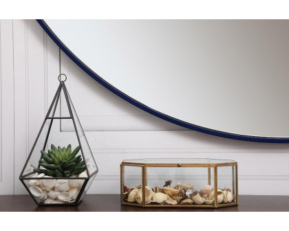 Elegant Wall Mirror - Blue, L 48" (MR4047BL)