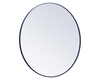 Elegant Wall Mirror - Blue, L 48" (MR4047BL)