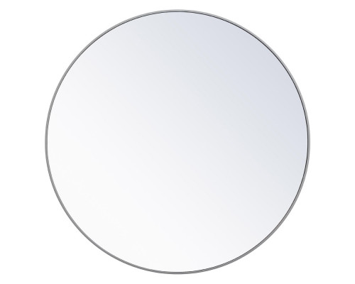 Elegant Wall Mirror - Gray, L 48" (MR4047GR)