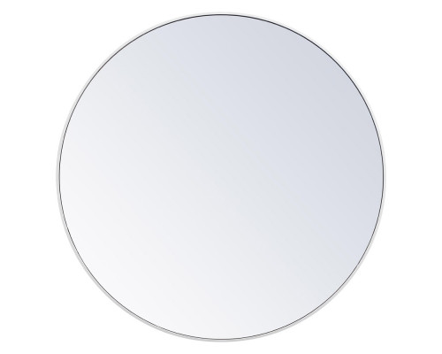 Elegant Wall Mirror - White, L 48" (MR4047WH)