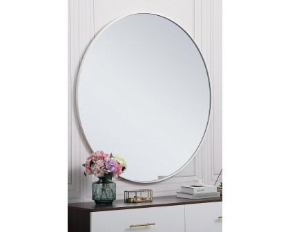 Elegant Wall Mirror - White, L 48" (MR4047WH)