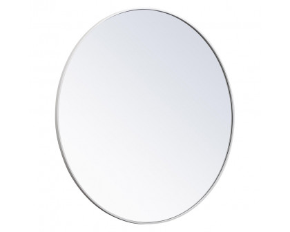 Elegant Wall Mirror - White, L 48" (MR4047WH)