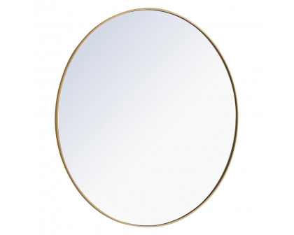 Elegant Wall Mirror - Brass, L 48" (MR4048BR)