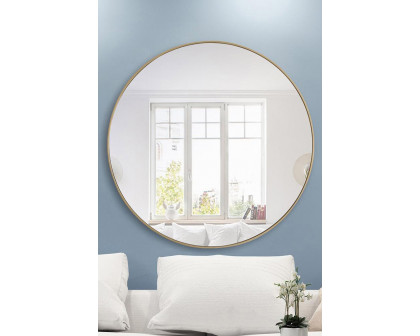 Elegant Wall Mirror - Brass, L 48" (MR4048BR)