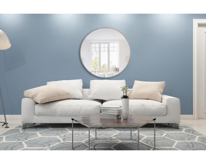 Elegant Wall Mirror - Silver, L 48" (MR4049S)