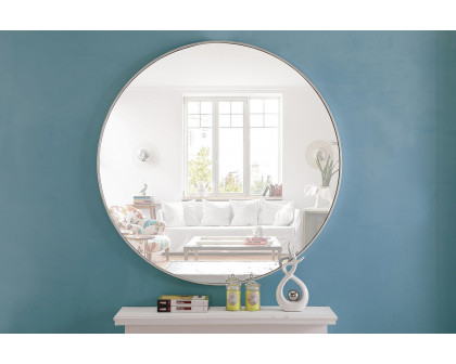 Elegant Wall Mirror - Silver, L 48" (MR4049S)