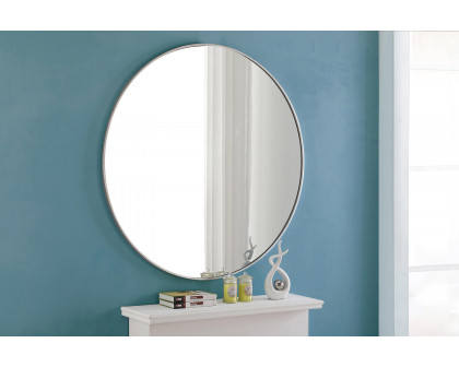 Elegant Wall Mirror - Silver, L 48" (MR4049S)