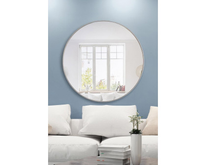 Elegant Wall Mirror - Silver, L 48" (MR4049S)