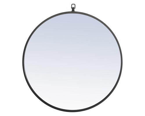 Elegant Wall Mirror - Black, L 24" (MR4051BK)