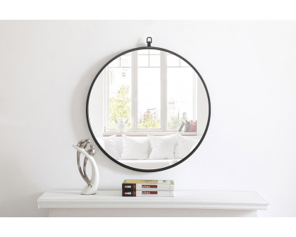 Elegant Wall Mirror - Black, L 24" (MR4051BK)