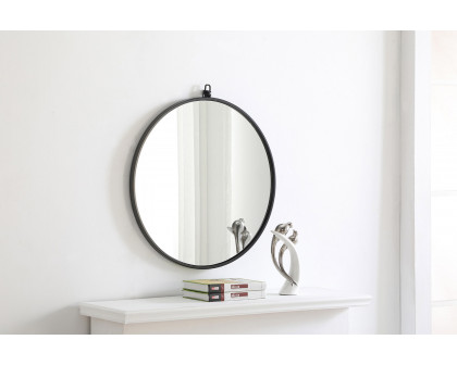 Elegant Wall Mirror - Black, L 24" (MR4051BK)