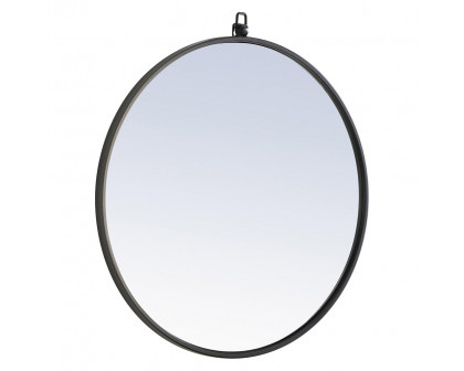 Elegant Wall Mirror - Black, L 24" (MR4051BK)