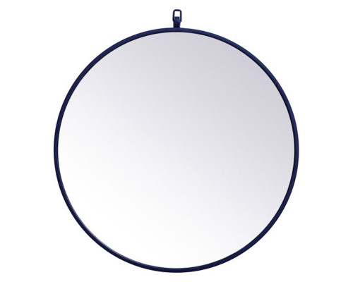 Elegant Wall Mirror - Blue, L 24" (MR4051BL)