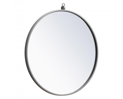 Elegant Wall Mirror - Gray, L 24" (MR4051GR)