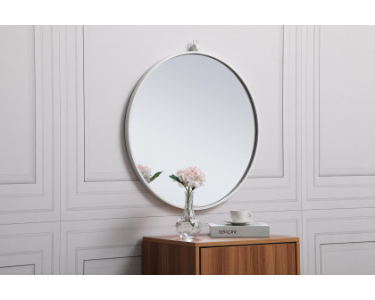 Elegant Wall Mirror - White, L 24" (MR4051WH)