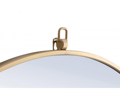 Elegant Wall Mirror - Brass, L 24" (MR4052BR)