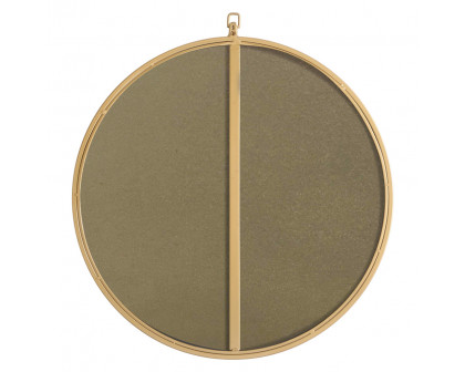 Elegant Wall Mirror - Brass, L 24" (MR4052BR)