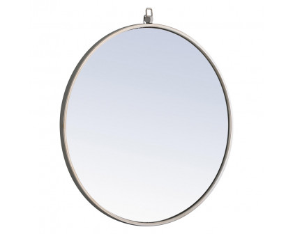 Elegant Wall Mirror - Silver, L 24" (MR4053S)