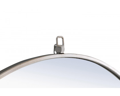 Elegant Wall Mirror - Silver, L 24" (MR4053S)