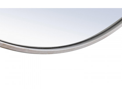 Elegant Wall Mirror - Silver, L 24" (MR4053S)