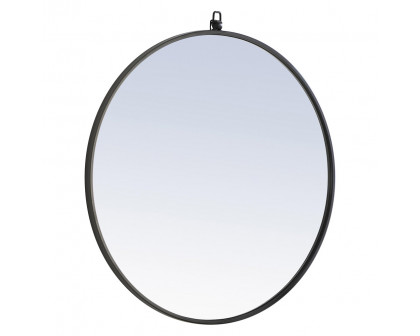 Elegant Wall Mirror - Black, L 28" (MR4054BK)