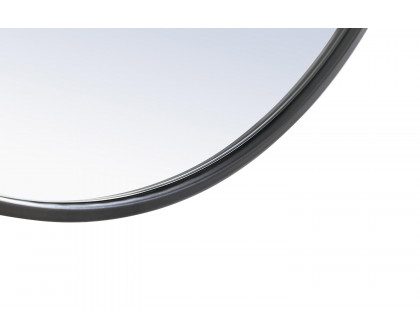 Elegant Wall Mirror - Black, L 28" (MR4054BK)