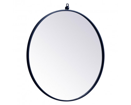 Elegant Wall Mirror - Blue, L 28" (MR4054BL)