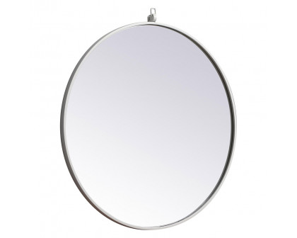 Elegant Wall Mirror - White, L 28" (MR4054WH)