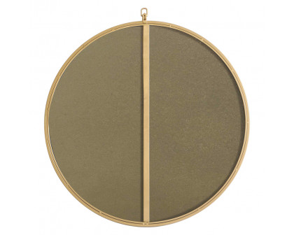 Elegant Wall Mirror - Brass, L 28" (MR4055BR)