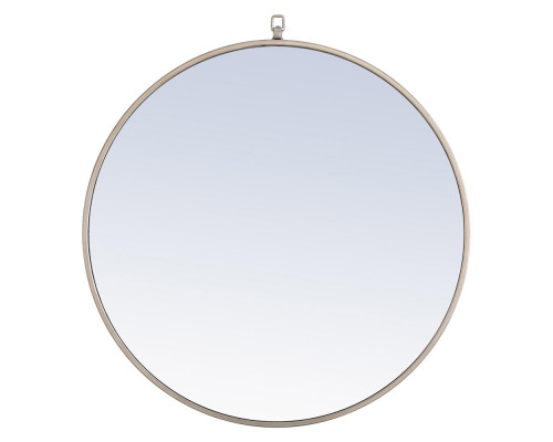 Elegant Wall Mirror - Silver, L 28" (MR4056S)